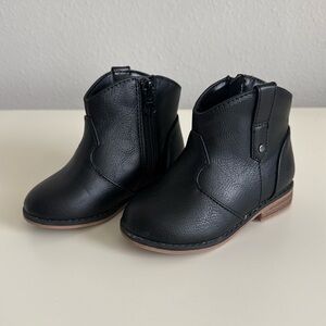 Cat & Jack Toddler black Ankle Cowboy Boot Bootie Size 7